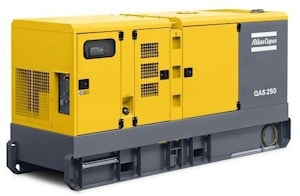 Аренда (прокат) дизельного генератора ATLAS Copco QAS 250 (200 кВт)  